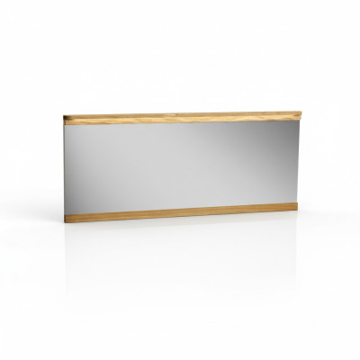 Espejo Espejo de pared diseñador Vestíbulo Sala de estar Baño Madera Vidrio diseño 151x70cm xxl