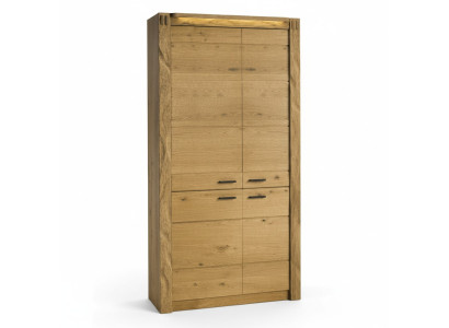 Armario alto multifunción con cajones, estantería salón vitrina estilo antiguo nuevo.