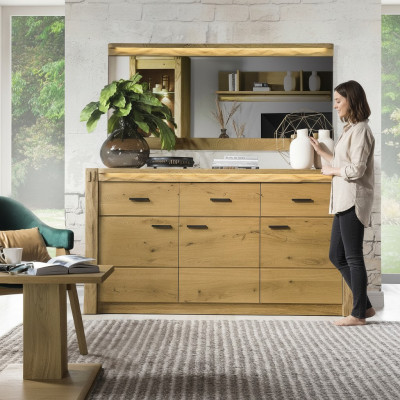 Cómoda Armario Alto Lateral Bajo Tablero Cómodas Diseñador Lujo Elegante Armarios Madera