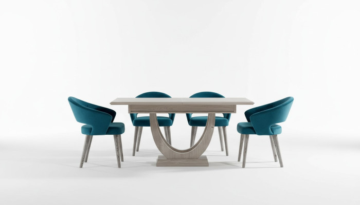 Mesa de comedor de diseño Mesa de diseño Madera Muebles de comedor Mesa de centro Mesas de 140 cm