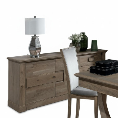 Cómoda armario con espejo xxl Cómoda buffet de madera nueva Aparador de 2 piezas de madera