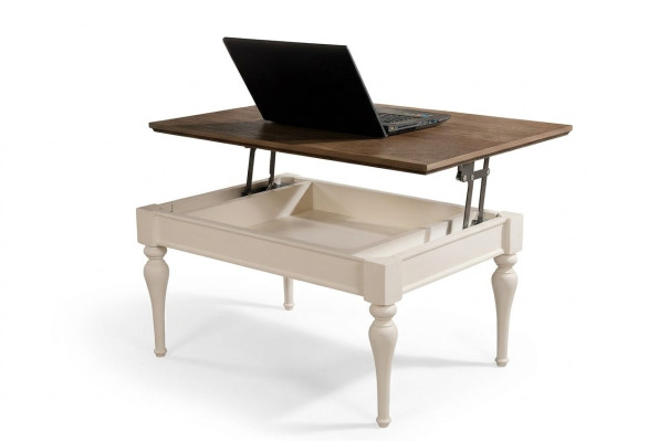 Sofá multifuncional mesa de centro de madera diseño de mesa de café auxiliar sala de estar nueva.