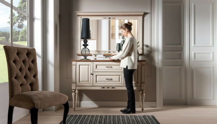 Consola Aparador Mesa Consola Mueble Bajo Aparador Madera Sala de Estar Cómodas Nuevo
