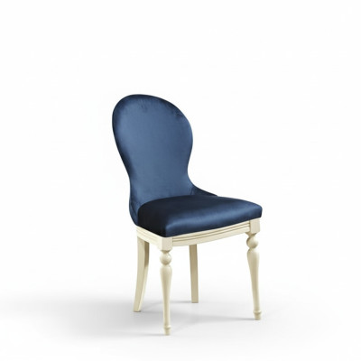Silla 1x diseño de lujo, silla acolchada de diseñador, asiento de silla de oficina y comedor de madera.