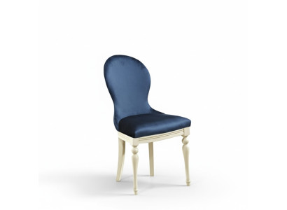 Silla 1x diseño de lujo, silla acolchada de diseñador, asiento de silla de oficina y comedor de madera.