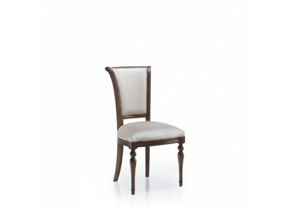 Diseño clásico de silla de madera genuina del diseñador con respaldo acolchado para comedor y sala de estar, nuevo.