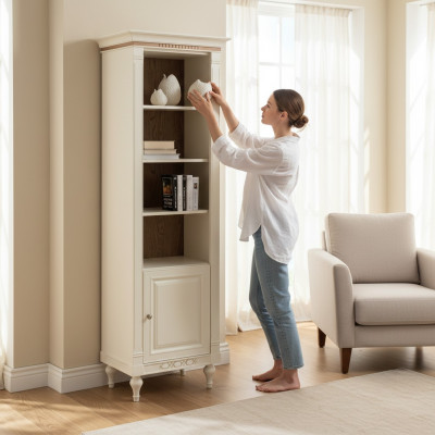 Armarios clásicos Armario Mueble de madera Vitrina Estante Estilo antiguo Nuevo