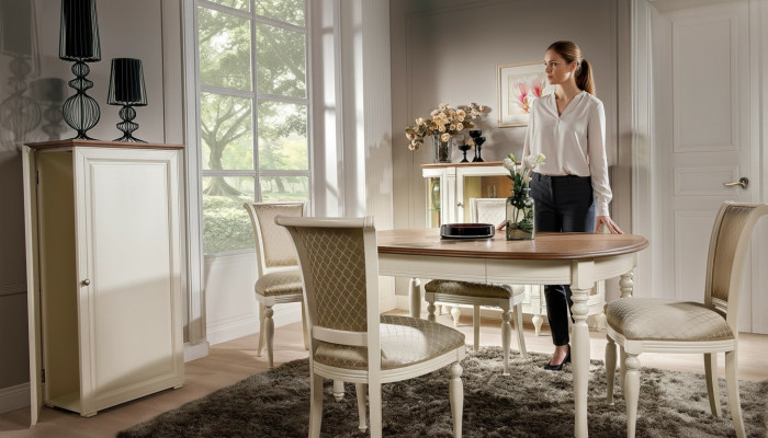 Mesa Mesa de comedor Mesa de madera xxl Mesa de conferencias Extensible Mesas de comedor Madera Nuevo