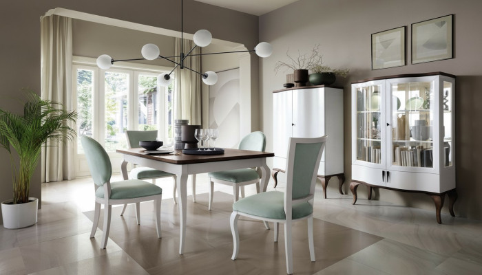 Muebles de lujo Mesa de comedor Mesa Sala de estar Diseño de madera Mesas 140/330 cm Nuevo