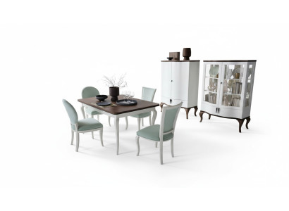 Mesa de comedor de diseñador de lujo extensible de madera 140/330cm Nuevo mueble para sala de estar y comedor.