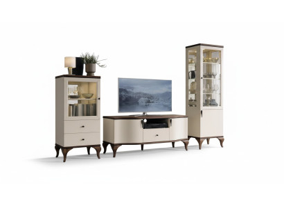 Diseño vitrina armario de cristal salón escaparate vitrinas estante aparador madera