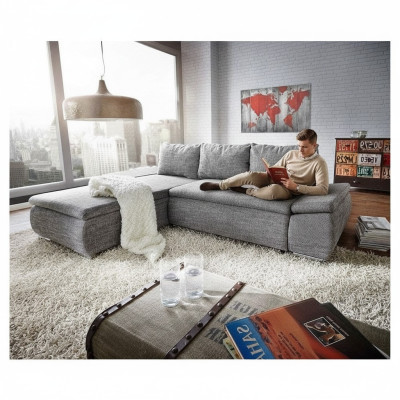 Sofá cama Diseño Sofá de esquina Sofá cama Función de cama Sofá Tapizado Textil Sofás