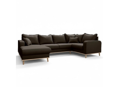 Sofá esquinero Sofá Couch Acolchado Forma de U Conjunto de muebles de salón Sofás
