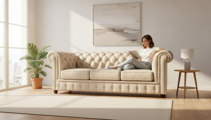 Diseño sofá Chesterfield Sofá Sofás Tapicería Sofás Conjunto de sofás Cuero