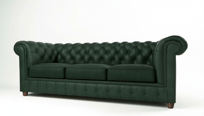 Sofá Chesterfield Sofá Tapizado de 3 Plazas Sofás Verdes