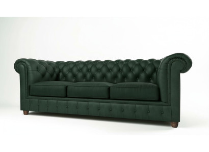 Sofá Chesterfield Sofá Tapizado de 3 Plazas Sofás Verdes