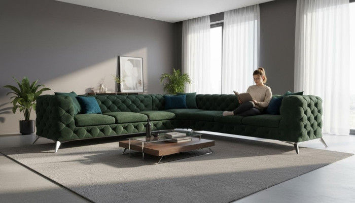 Chesterfield Diseño Sofá Esquinero Sofá Sofá Diseño Sofás Tapizado Sofá Esquinero