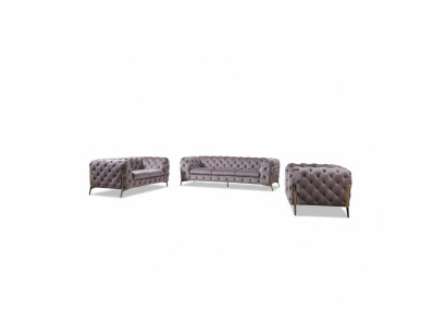 Conjunto de sofá Chesterfield, sofá, sofá, juego de tapicería 321 juego de asientos nuevo