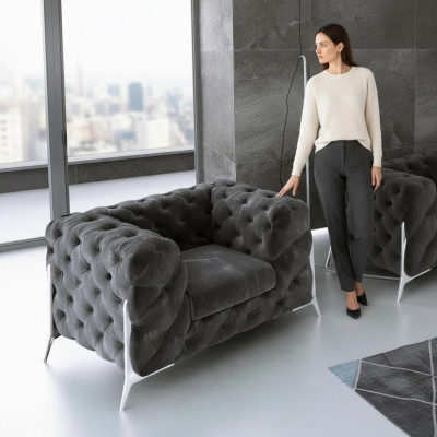 Salón de lujo Club de TV Asiento Acolchado Sillón Diseño Decoración Sofá