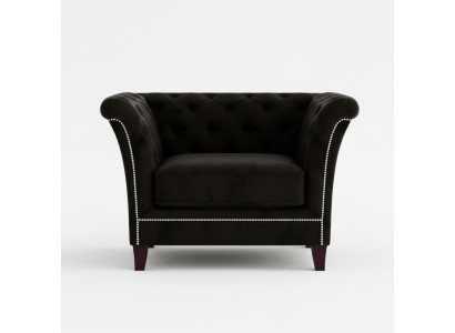 Chesterfield sillón sofá tapizado de terciopelo de un asiento sofá de diseño decorativo sofás