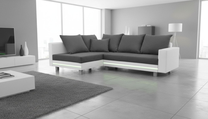 Sofá esquinero conjunto de salón sofá sofá en forma de L sofá tapizado diseño de cuero