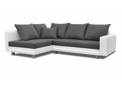 Sofá esquinero conjunto de salón sofá sofá en forma de L sofá tapizado diseño de cuero