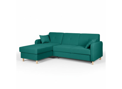 Sofá cama en forma de L, diseño de esquina, sofá cama, tela de sofá, función de dormir