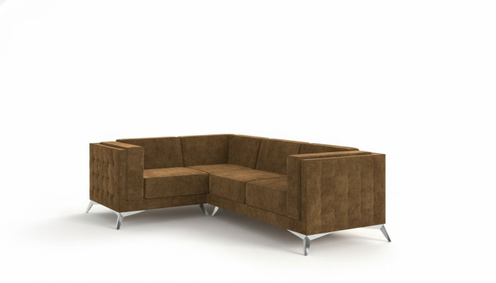 Tela en forma de L Sofá Salón Sofá de esquina Conjunto de diseño sofá moderno
