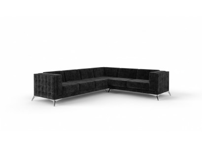 Sofá esquinero Chesterfield Conjunto de tapicería Sofá Sofá en forma de L Diseño Nuevo