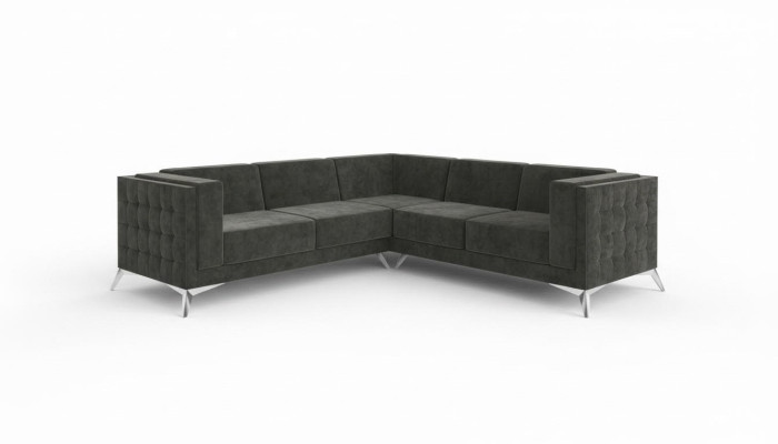 Sofá de esquina en forma de L, sofá de paisaje, sofá, decoración, diseño de tela moderno