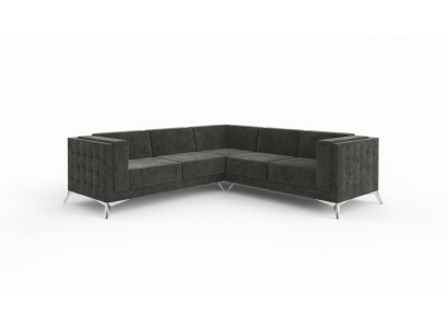 Sofá de esquina en forma de L, sofá de paisaje, sofá, decoración, diseño de tela moderno