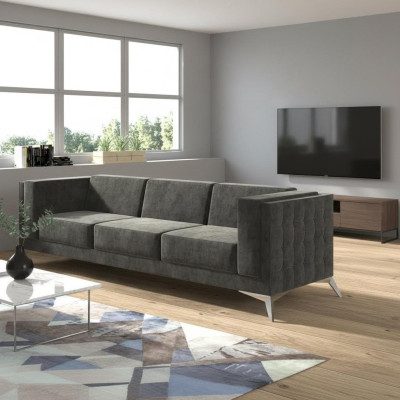 Sofá de diseño Chesterfield de 3 plazas, sofá tapizado, sofás de diseño, sofá de tres plazas, nuevo.