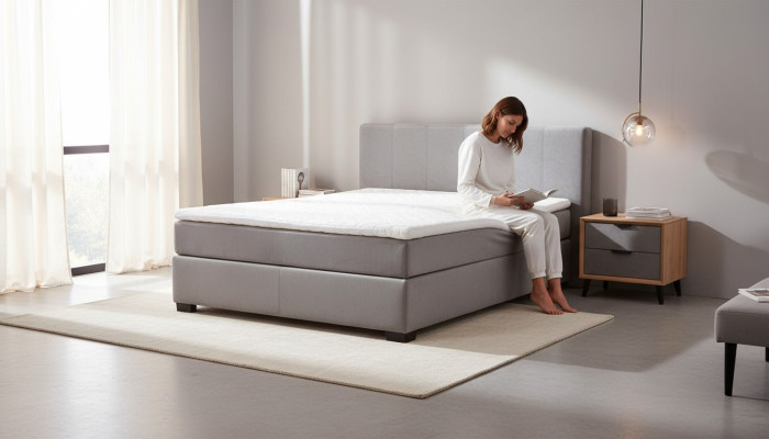 Elegante diseño cama camas cama tapizada cama doble somier 140x200cm