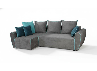 Sofá grande Sofá de esquina Sofá cama xxl Conjunto de esquina de tela para salón