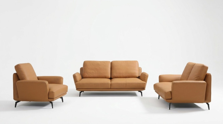 Sofá de cuero Conjunto de sofá Decoración 3+2+1 Asientos Conjunto Sofá tapizado Sofá suite