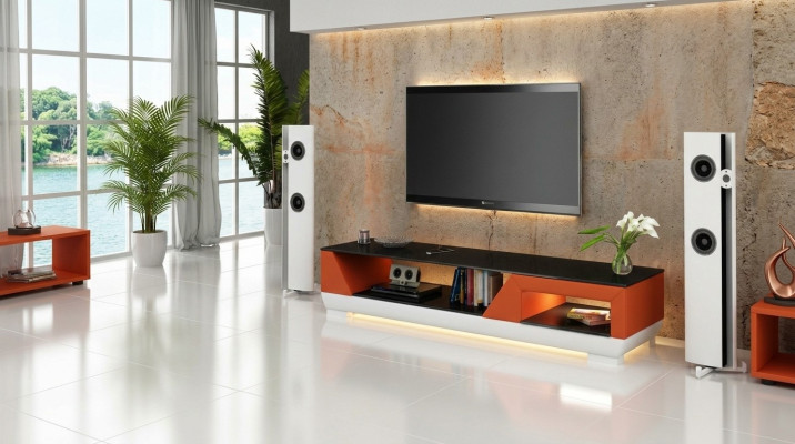 Mueble de televisión aparador armario Muebles de diseño Tablero bajo cómodas