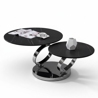 Mesa de centro de lujo diseño mesa de café mesas auxiliares redondas sofá sala de estar