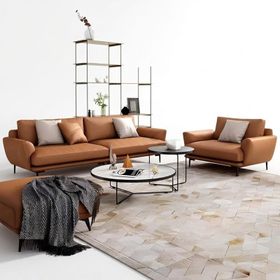 Sofás tapizados de tela de lujo Conjunto de sofás de salón de lujo 3+2+1 Set Conjunto de cuero