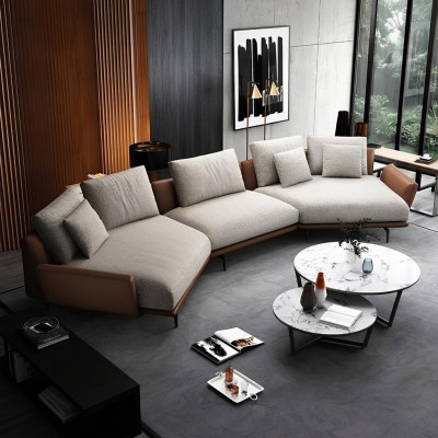 Sofá esquinero en forma de U, tela, sofá de salón, conjunto de muebles, diseño moderno, sofá trapecio nuevo.