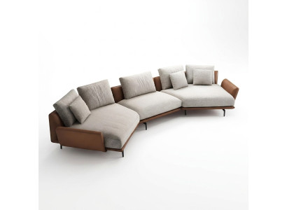 Sofá esquinero en forma de U, tela, sofá de salón, conjunto de muebles, diseño moderno, sofá trapecio nuevo.