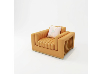 Sillón Diseño Sofá Relax Cuero Salón de lujo Club de televisión Asiento Acolchado
