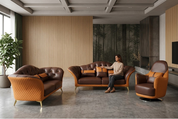 Conjunto de sofás de 3+2+1 asientos, sofá de salón, sofá, conjunto de tapizados, sofá de cuero.