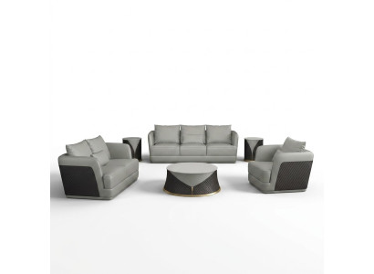 Sofá de diseño de tres plazas sofá de sofá tapizado de 3 plazas sofá de cuero moderno club relax.