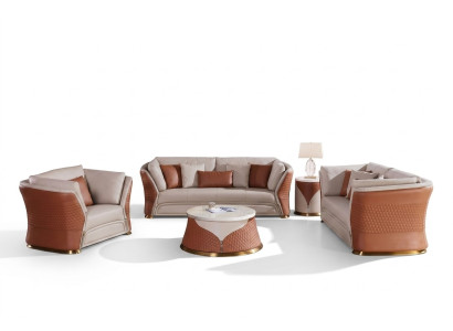 Muebles de salón Sofás Sofá Acolchado Sofá de 3 plazas Conjunto de sofás Sofá de cuero moderno nuevo