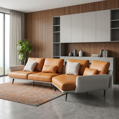 Sofá en forma de L para la sala de estar, sofá, esquina, tapizado, sillón, conjunto de sofás de cuero.