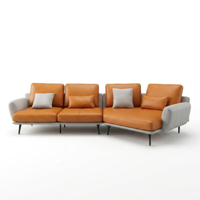 Sofá en forma de L para la sala de estar, sofá, esquina, tapizado, sillón, conjunto de sofás de cuero.