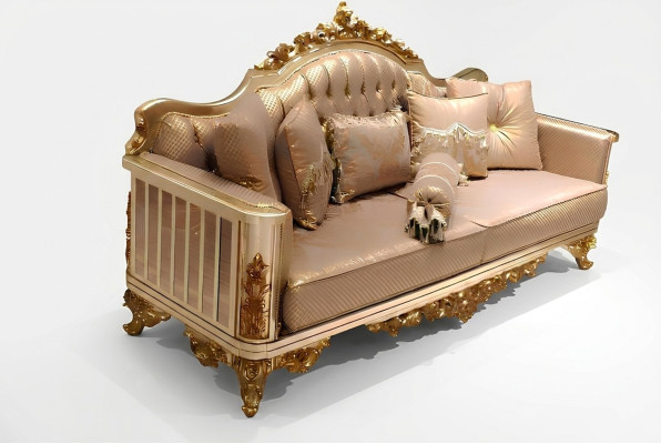 Sofá conjunto 3311 Mesa de centro Textil Madera Juego completo Sofá Sillón Sofá conjunto