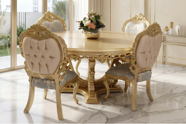 Conjunto completo de 4 sillas de diseñador para comedor Juego de sillas de madera de diseñador completamente nuevo.