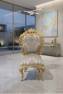 Silla Asiento Tapizado Sillas de Comedor Moderno Lujo Sillón Chesterfield Muebles Nuevo
