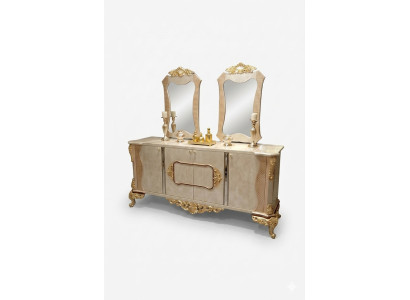 Cómoda Espejo Madera Muebles Aparador Armario Muebles de Lujo Madera Nuevo
